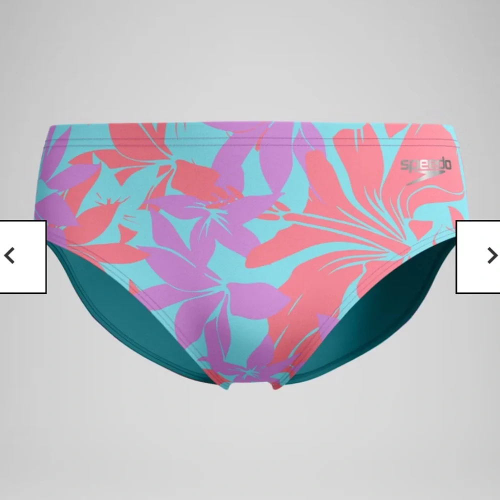NWT SPEEDO Men's Printed One Brief Purple